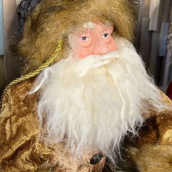 Mark Roberts Stocking Santa and figure vintage fine detail